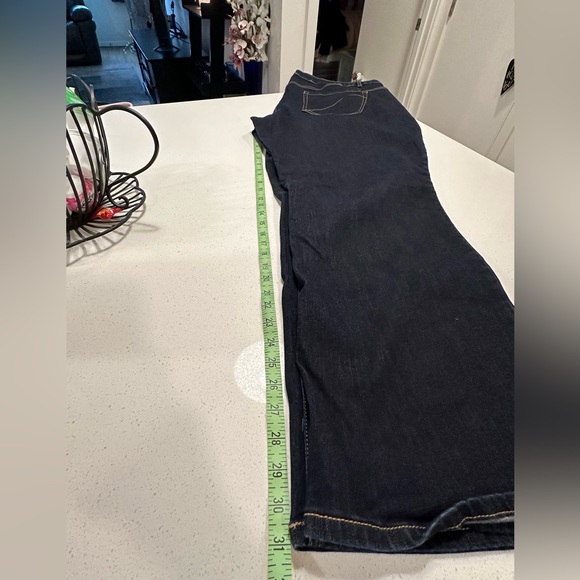 Lane Bryant Genius Fit Jeans Women Denim Jeans 24 Regular Dark Blue Denim - Picture 2 of 11